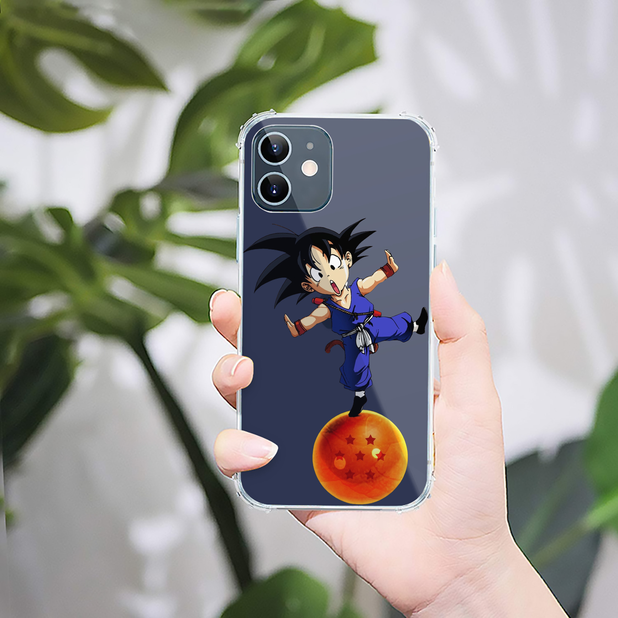 （画像用） ドラゴンボール 孫悟空（そん ごくう）Son Goku カカロット DRAGON BALL Kakarotto 【iPhone 12シリーズ対応】透明スマホケース（クリアソフトケース）